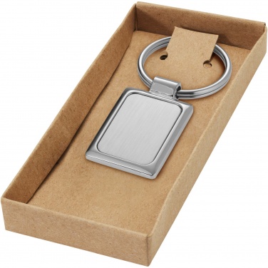 Logotrade advertising product image of: Sergio rectangular metal keychain