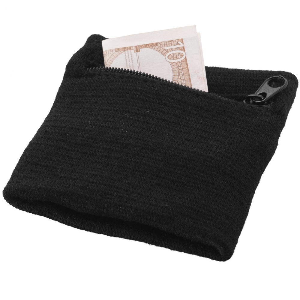 Logo trade promotional merchandise image of: Brisky performance wristband with zippered pocket