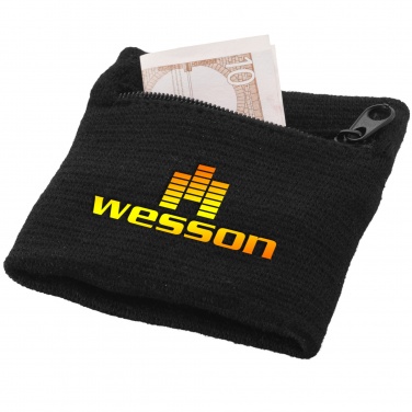 Logo trade business gifts image of: Brisky performance wristband with zippered pocket