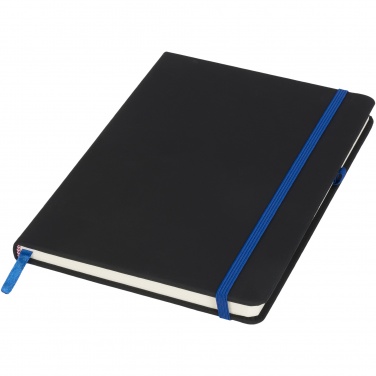 Logo trade promotional giveaways image of: Noir medium notebook
