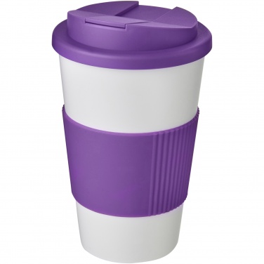 Logo trade corporate gifts image of: Americano® 350 ml tumbler with grip & spill-proof lid