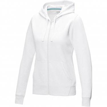 Logotrade corporate gift picture of: Ruby women’s organic recycled full zip hoodie