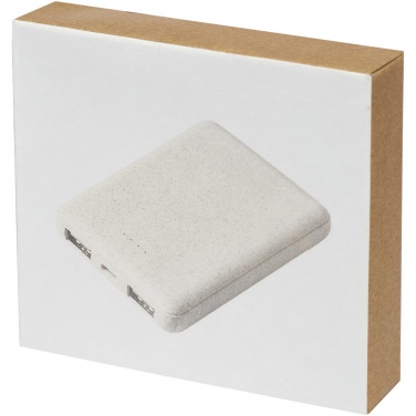 Logo trade advertising products picture of: Asama 5000 mAh wheat straw power bank