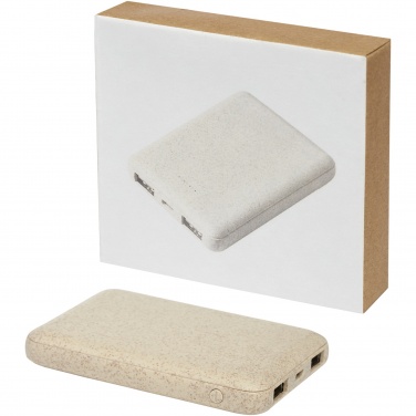 Logotrade corporate gifts photo of: Asama 5000 mAh wheat straw power bank