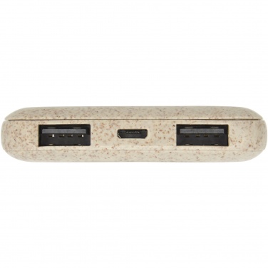 Logo trade promotional merchandise image of: Asama 5000 mAh wheat straw power bank