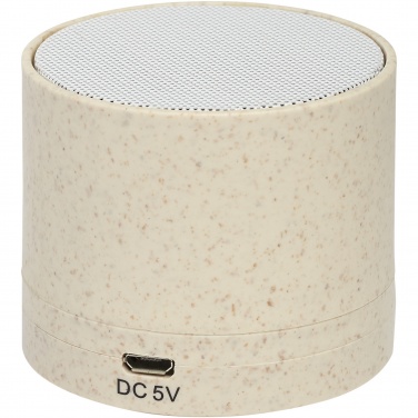 Logotrade promotional giveaway image of: Kikai wheat straw Bluetooth® speaker