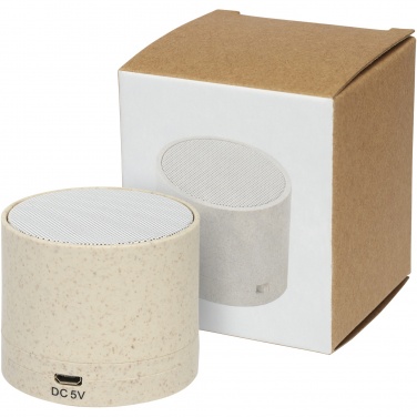 Logotrade promotional gifts photo of: Kikai wheat straw Bluetooth® speaker
