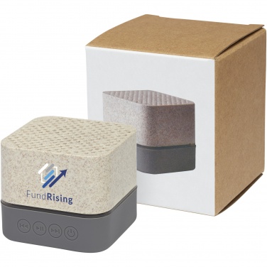 Logo trade corporate gifts image of: Aira wheat straw Bluetooth® speaker