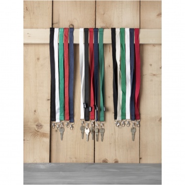 Logotrade promotional merchandise picture of: Tom recycled PET lanyard with breakaway closure