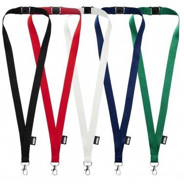 Logotrade promotional gift picture of: Tom recycled PET lanyard with breakaway closure