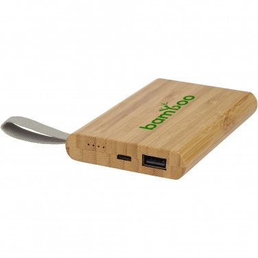 Logotrade business gifts photo of: Tulda 5000 mAh bamboo power bank