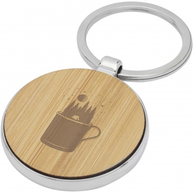 Logotrade promotional item picture of: Nino bamboo round keychain