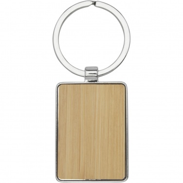 Logotrade corporate gift image of: Neta bamboo rectangular keychain
