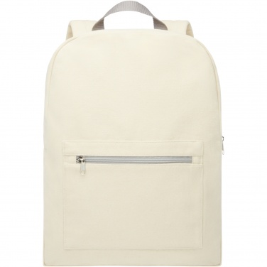 Logotrade promotional giveaway picture of: Pheebs 450 g/m² recycled cotton and polyester backpack 10L