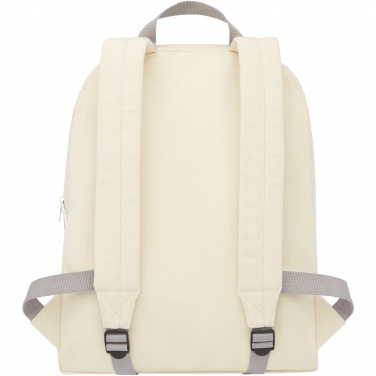 Logo trade business gifts image of: Pheebs 450 g/m² recycled cotton and polyester backpack 10L
