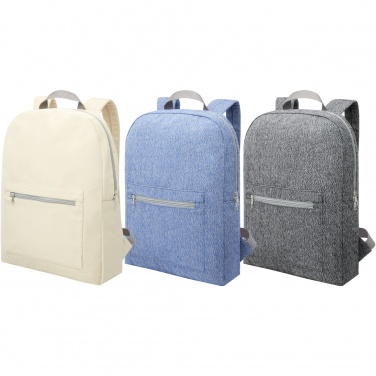 Logo trade corporate gift photo of: Pheebs 450 g/m² recycled cotton and polyester backpack 10L