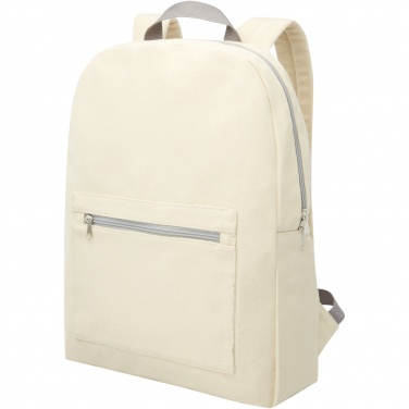 Logo trade promotional giveaways picture of: Pheebs 450 g/m² recycled cotton and polyester backpack 10L