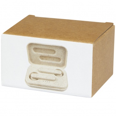 Logo trade promotional gift photo of: Nantai wheat straw True Wireless earbuds