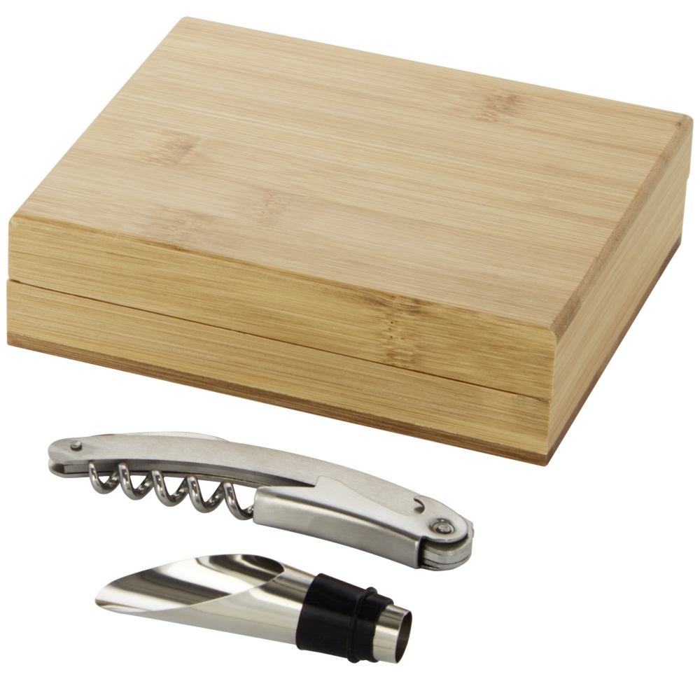 Logo trade corporate gift photo of: Merlou 2-piece wine set