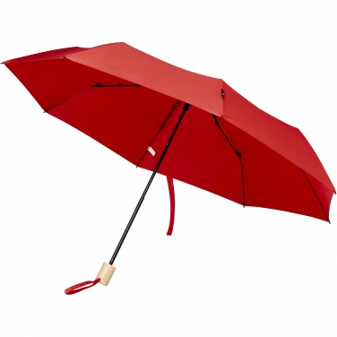 Logotrade advertising product image of: Birgit 21'' foldable windproof recycled PET umbrella