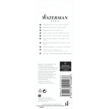Logo trade promotional gifts image of: Waterman ballpoint pen refill