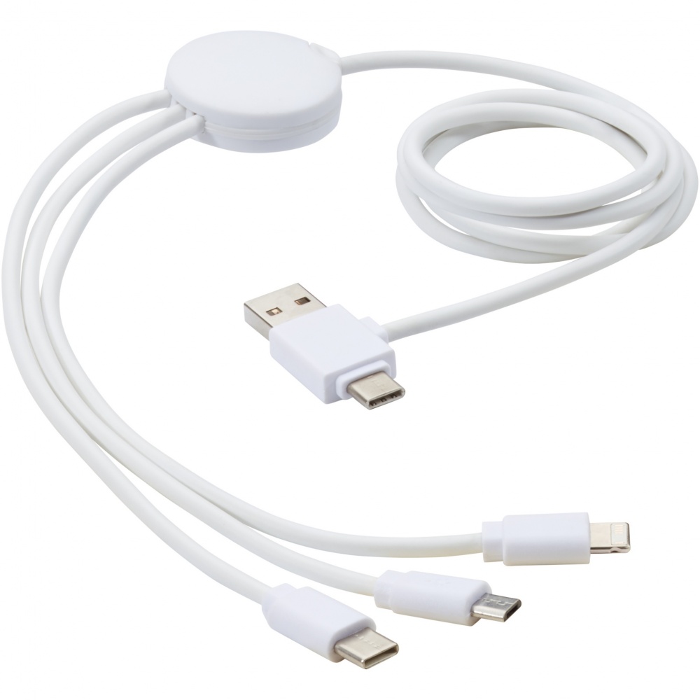 Logo trade promotional product photo of: Pure 5-in-1 charging cable with antibacterial additive