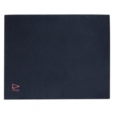 Logo trade business gifts image of: Lily GRS certified RPET coral fleece blanket