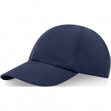 Logo trade promotional giveaways image of: Mica 6 panel GRS recycled cool fit cap
