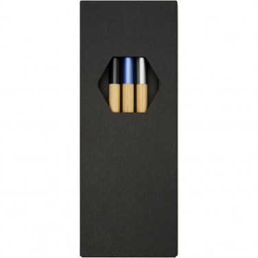 Logo trade corporate gifts image of: Kerf 3-piece bamboo pen set