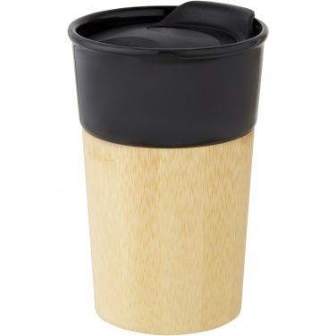 Logotrade promotional giveaway picture of: Pereira 320 ml porcelain mug with bamboo outer wall