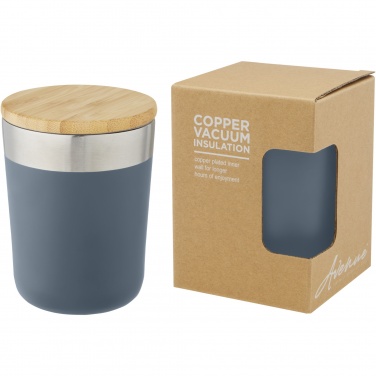 Logotrade corporate gift image of: Lagan 300 ml stainless steel tumbler with bamboo lid
