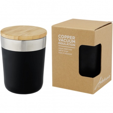 Logotrade promotional merchandise photo of: Lagan 300 ml stainless steel tumbler with bamboo lid