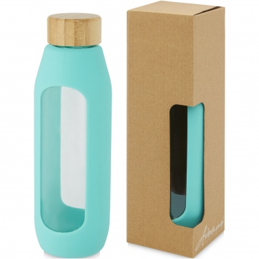 Logotrade promotional items photo of: Tidan 600 ml borosilicate glass bottle with silicone grip