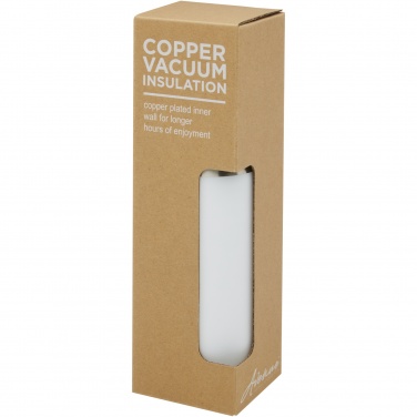 Logo trade corporate gifts picture of: Hulan 540 ml copper vacuum insulated stainless steel bottle with bamboo lid