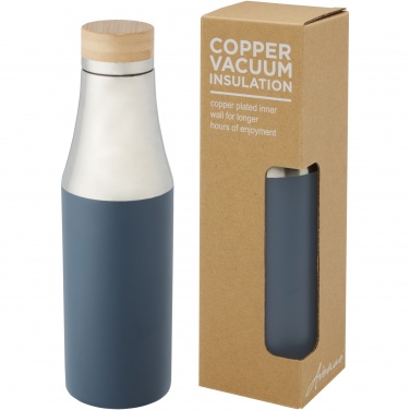 Logotrade promotional items photo of: Hulan 540 ml copper vacuum insulated stainless steel bottle with bamboo lid