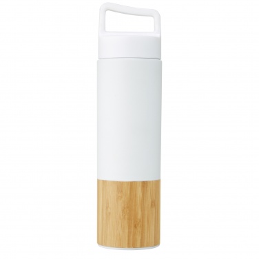 Logo trade advertising products image of: Torne 540 ml  stainless steel bottle with bamboo outer wall