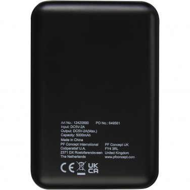 Logotrade business gift image of: Gleam 5000 mAh ultra slim light-up power bank