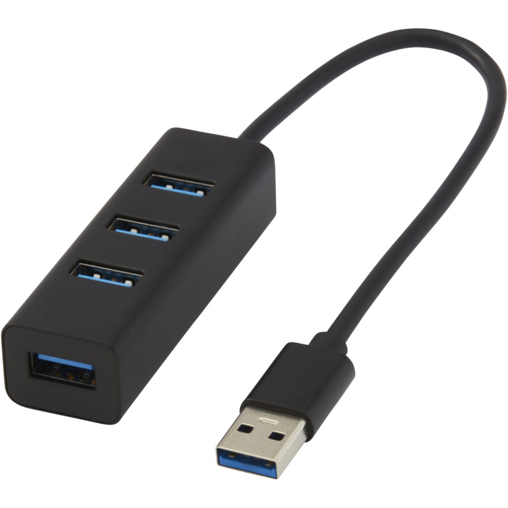 Logo trade promotional items image of: ADAPT aluminum USB 3.0 hub