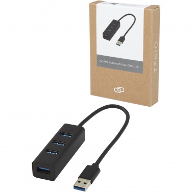 Logo trade business gifts image of: ADAPT aluminum USB 3.0 hub