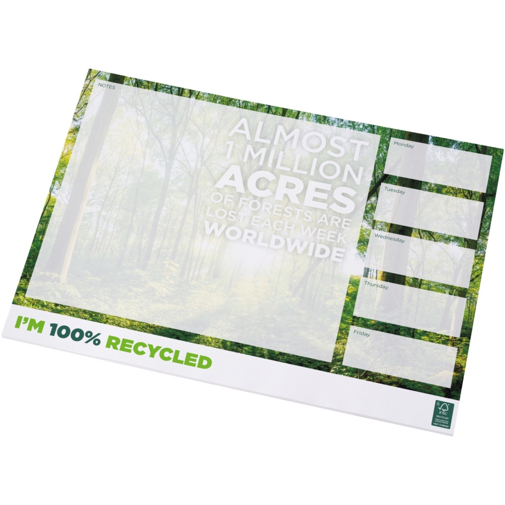 Logo trade promotional gifts picture of: Desk-Mate® A3 recycled notepad