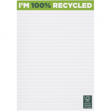 Logo trade promotional items picture of: Desk-Mate® A5 recycled notepad