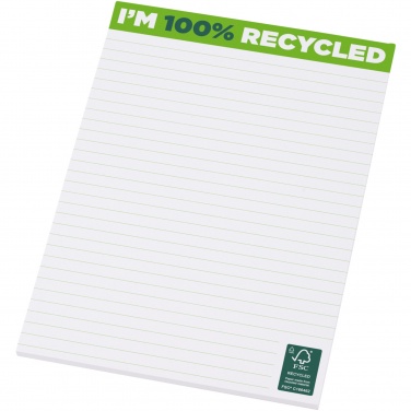 Logo trade promotional giveaways image of: Desk-Mate® A5 recycled notepad