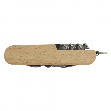 Logo trade promotional products image of: Richard 7-function wooden pocket knife