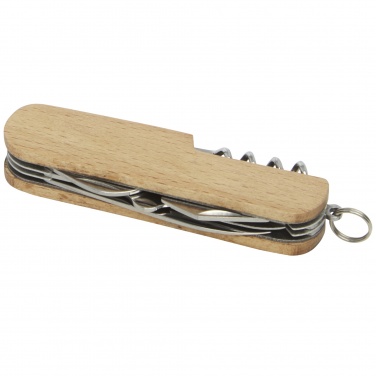 Logo trade promotional giveaway photo of: Richard 7-function wooden pocket knife