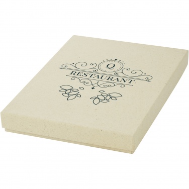 Logo trade business gifts image of: Verde 3-piece grass paper stationery gift set