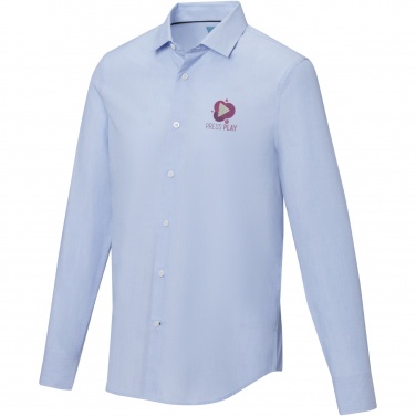 Logo trade promotional gift photo of: Cuprite long sleeve men's organic shirt