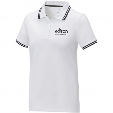 Logotrade advertising products photo of: Amarago short sleeve women's tipping polo