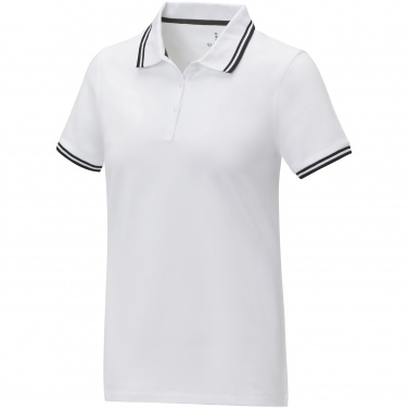Logotrade promotional gift picture of: Amarago short sleeve women's tipping polo