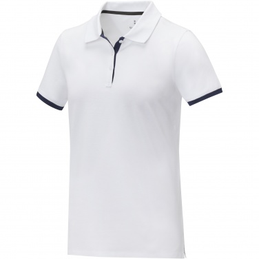 Logotrade promotional products photo of: Morgan short sleeve women's duotone polo