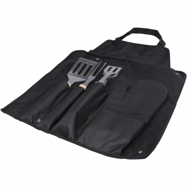 Logo trade promotional products picture of: Gril 3-piece BBQ tools set and glove 